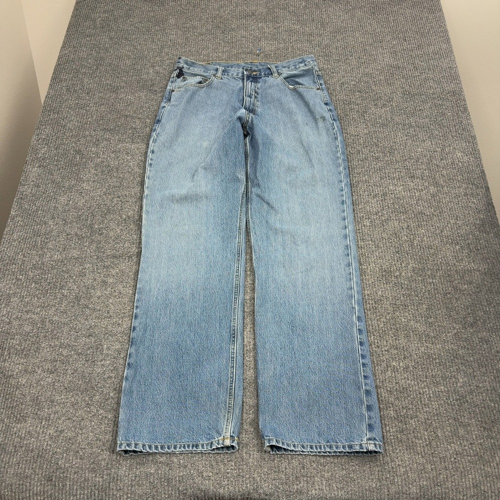 Arizona Jeans Mens 34 Blue Cotton Loose Fit Denim Casual Skate Grunge Style